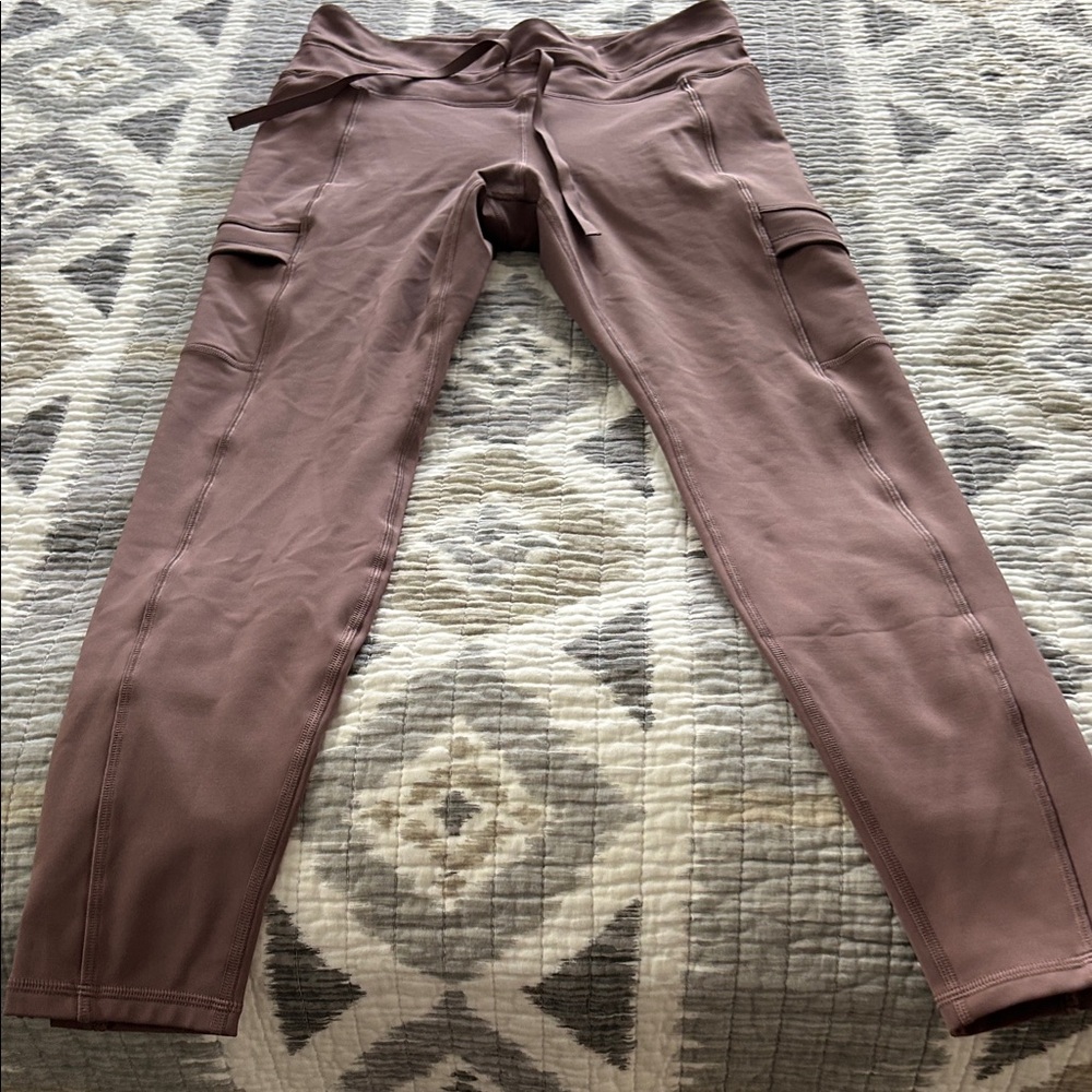Athleta Dusty Rose Cargo Leggings